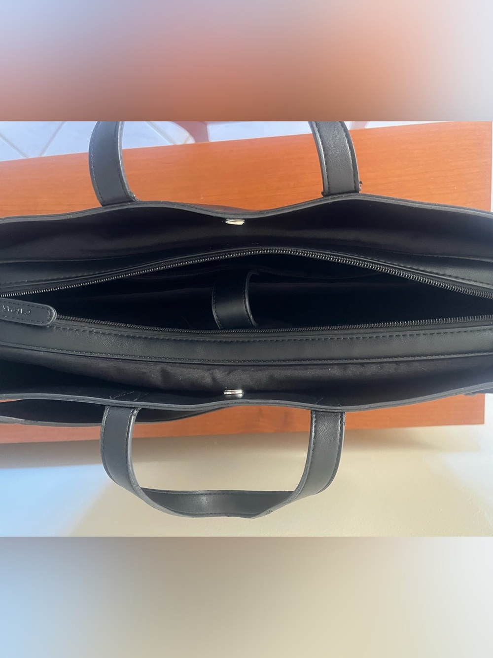 CALPAK HAVEN 16" LAPTOP TOTE BAG IN BLACK - on sale $70 - Picture 6 of 12